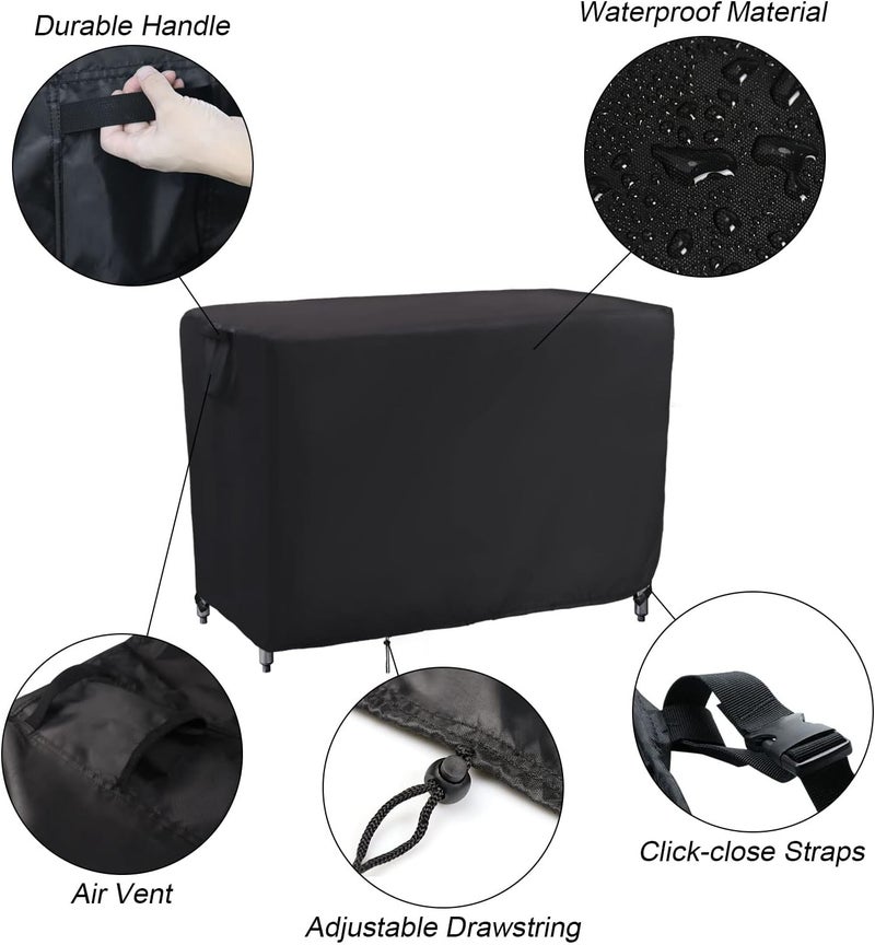 Kingling Outdoor Prep Table Covers, Waterproof Stainless Steel Table Cover Metal Table Cover Protection for Patio Kitchen Prep/Work Tables - 60''L x 24''W x 35''H - Image 4